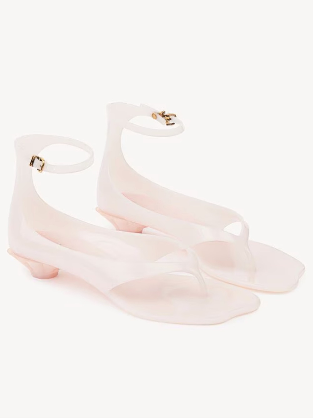 Chloe Jelly Sandals in pale pink